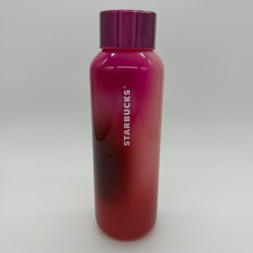 Starbucks Pink Glass Water Bottle Gradient Candy 20 oz Glossy Shiny 2022